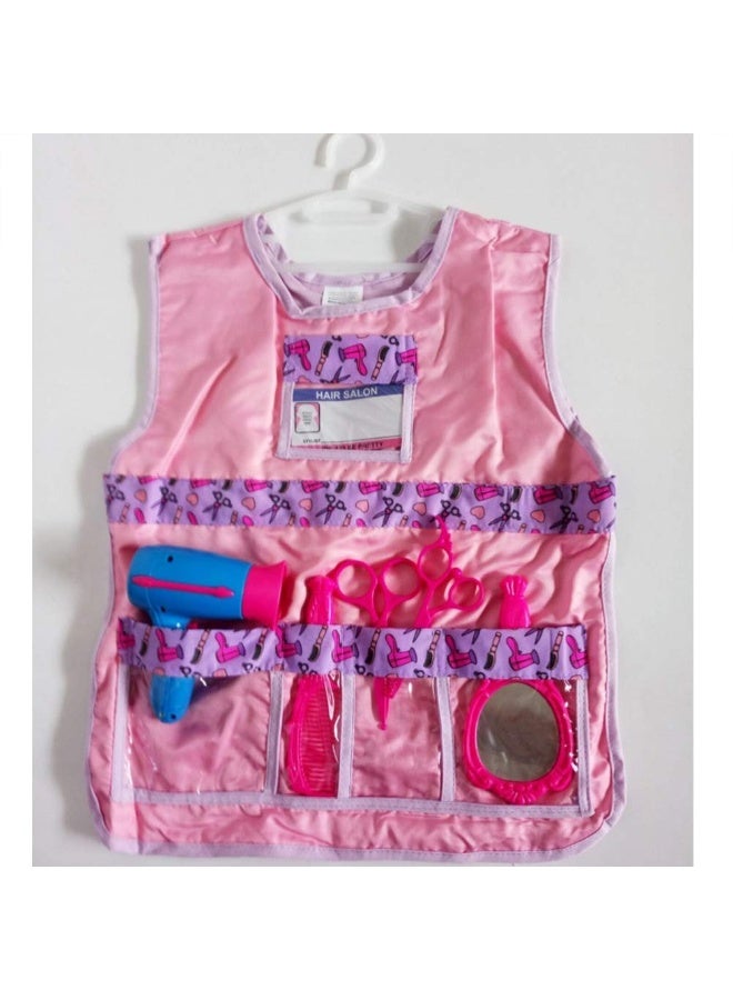 ميليسا آند دوج زي حلاق للأطفال، زي مصفف شعر للأطفال، طقم ملابس تنكرية للأطفال من سن 3 إلى 6 سنوات. - Image 2